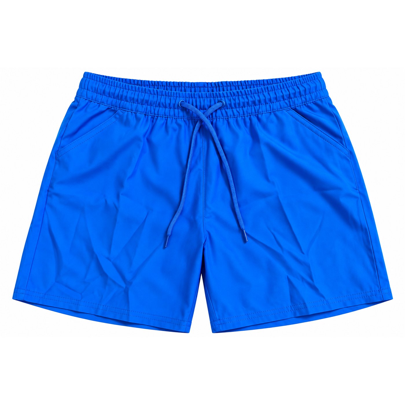 Development sample — Drawstring Athletic Swim Shorts — Cobalt