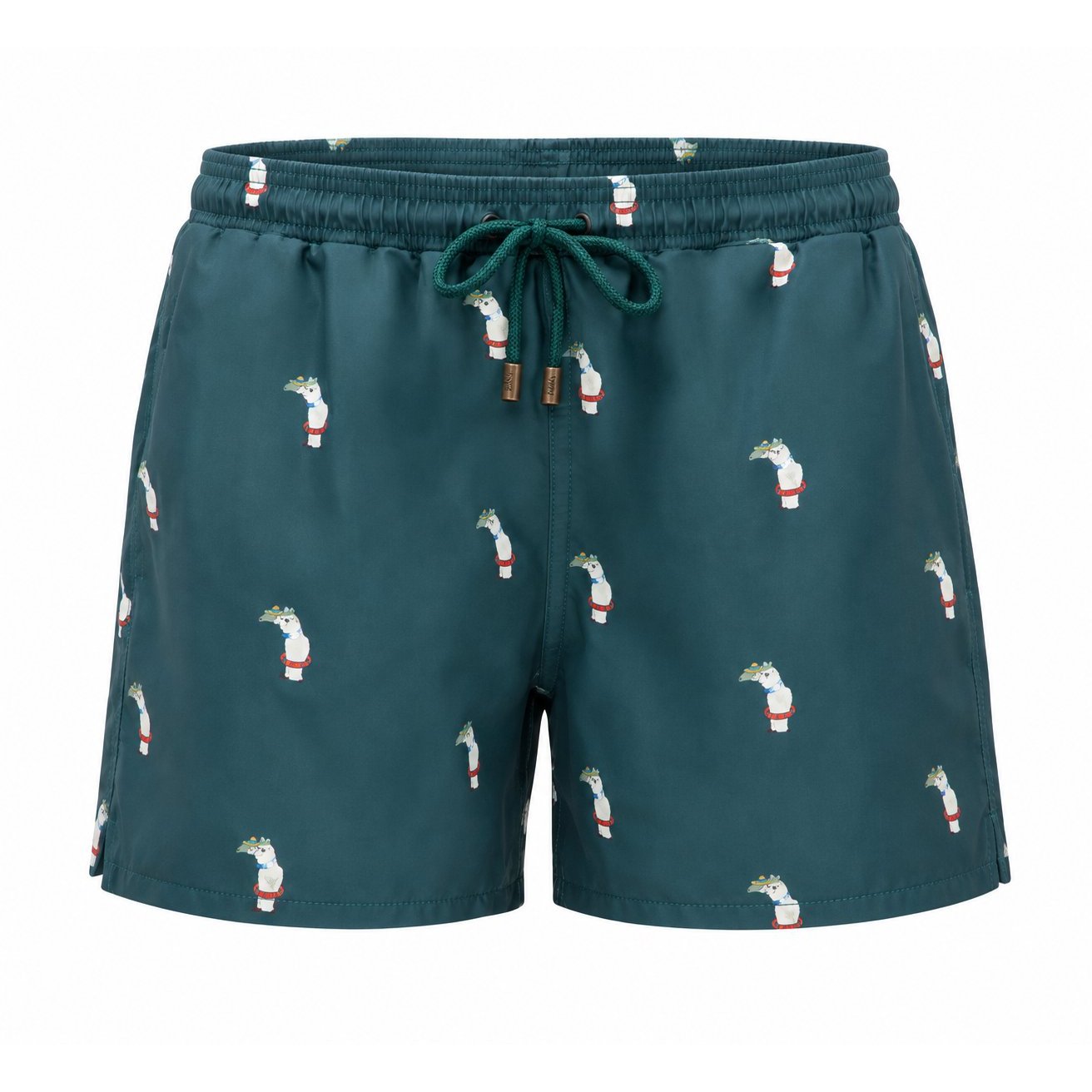 Development sample — Cockatoo-Print Swim Trunks