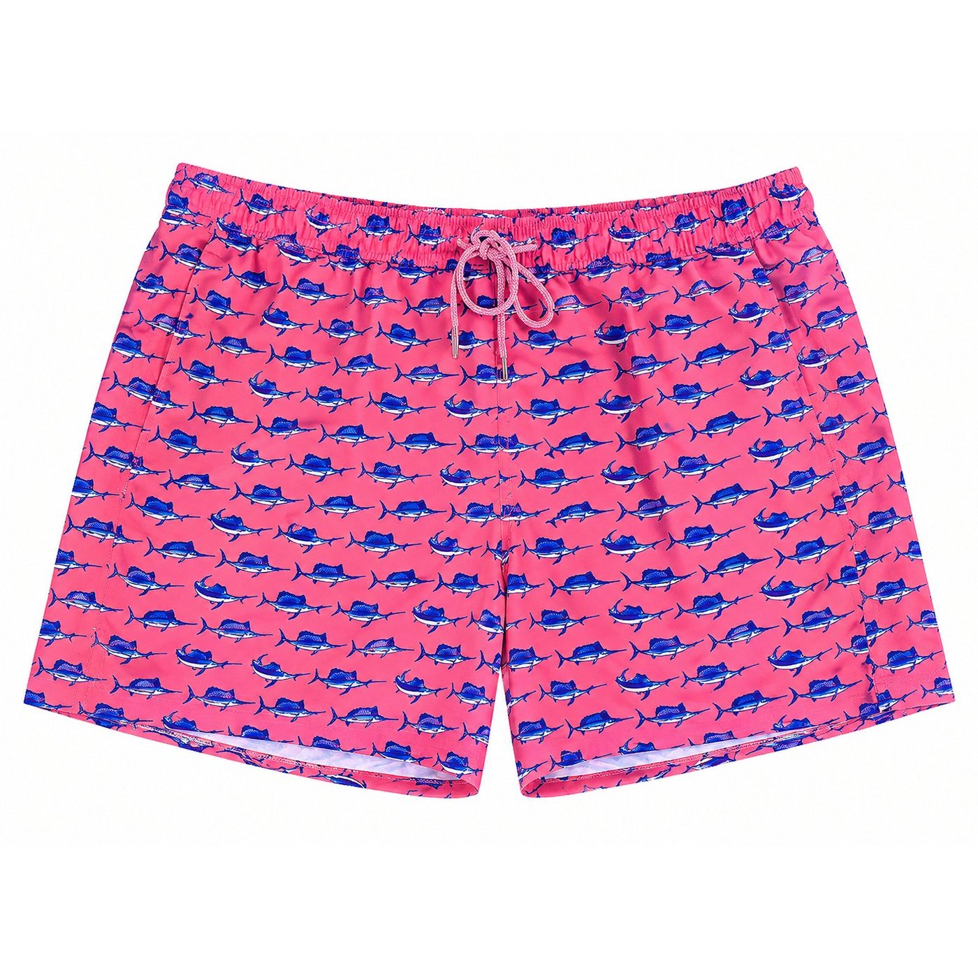 Development sample — Fish-Print Swim Trunks